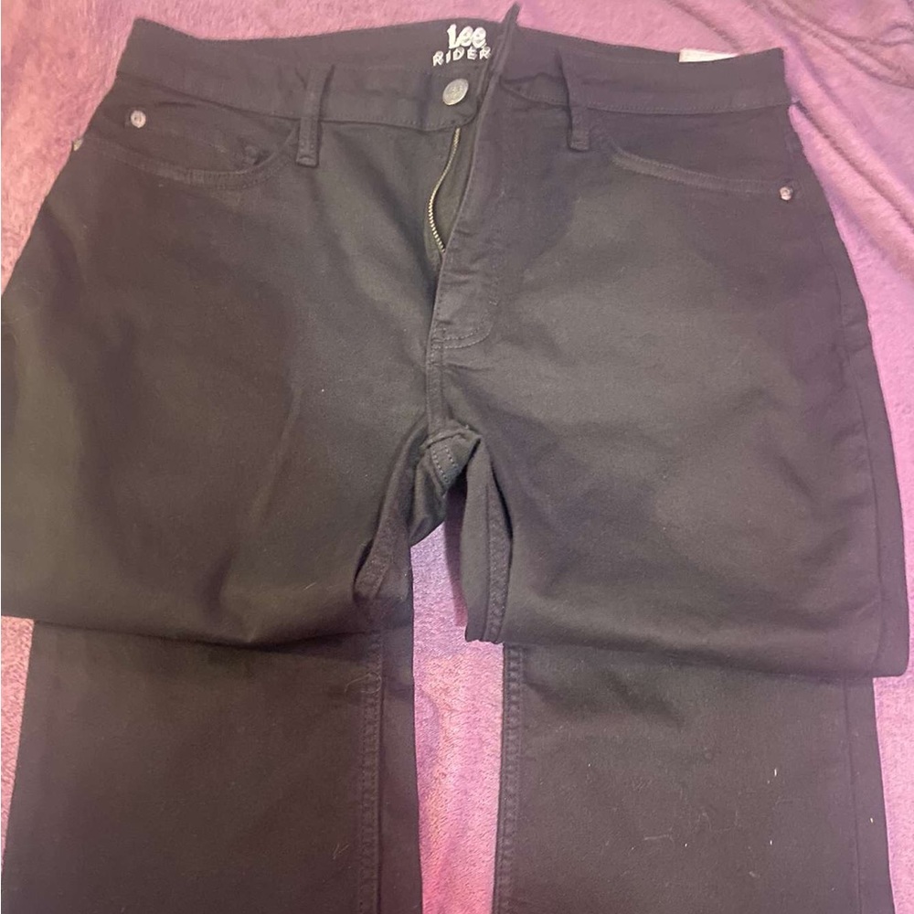 Black boot cut pants
